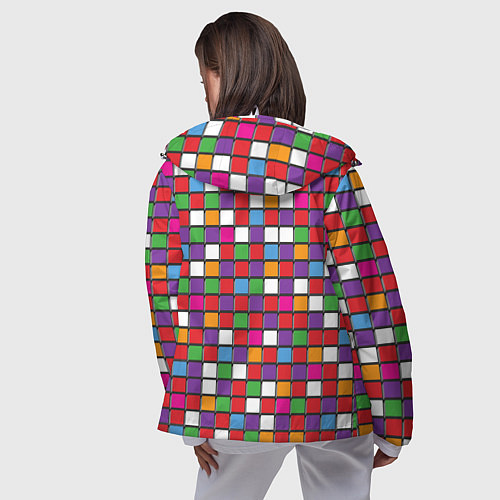Женская ветровка Color cubes / 3D-Белый – фото 4