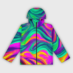 Женская ветровка Градиентные цветные волны