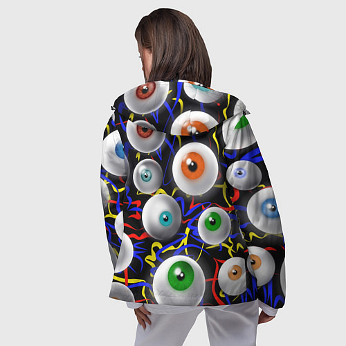 Женская ветровка Глазы / 3D-Черный – фото 4