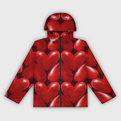 Женская ветровка Red hearts