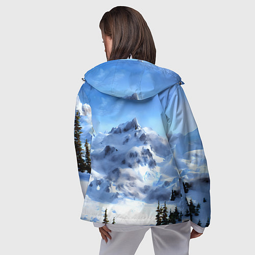 Женская ветровка Мамонт ледникового периода / 3D-Белый – фото 4