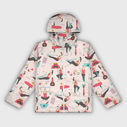 Ветровка с капюшоном женская Sport woman, цвет: 3D-белый