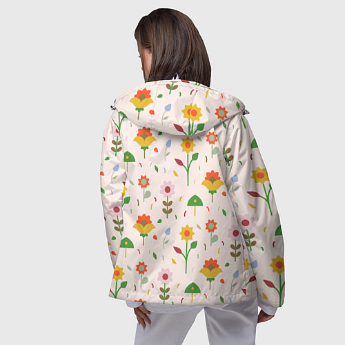 Женская ветровка Pretty flowers / 3D-Белый – фото 4