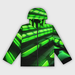 Женская ветровка Green neon abstract