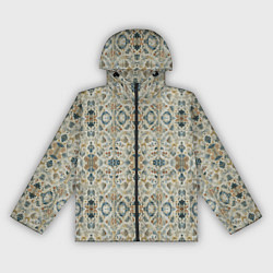 Ветровка с капюшоном женская Царские узоры, цвет: 3D-черный