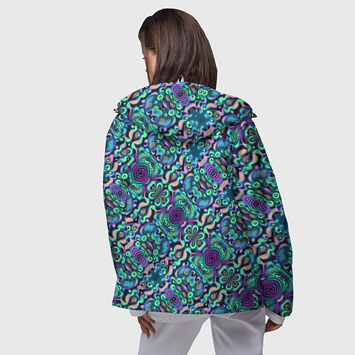 Женская ветровка Психоделика / 3D-Белый – фото 4