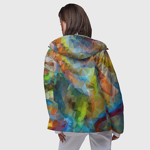 Женская ветровка Color pattern / 3D-Белый – фото 4