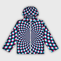 Женская ветровка Оптическая иллюзия глитч