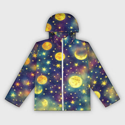 Женская ветровка Космос, Луна и Солнце