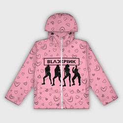 Ветровка с капюшоном женская Blackpink силуэт, цвет: 3D-белый