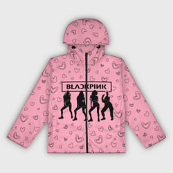 Ветровка с капюшоном женская Blackpink силуэт, цвет: 3D-черный
