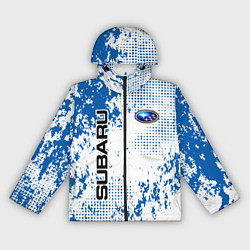 Женская ветровка Subaru blue logo
