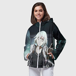 Ветровка с капюшоном женская Suzuya Juuzou, цвет: 3D-белый — фото 2