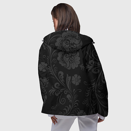 Женская ветровка Russia black style / 3D-Белый – фото 4