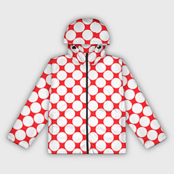Женская ветровка Узор в красное ретро-яблоко