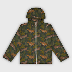 Женская ветровка Зайцы в еловых веточках