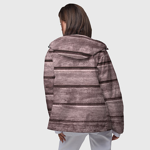 Женская ветровка Дощатый стиль / 3D-Черный – фото 4