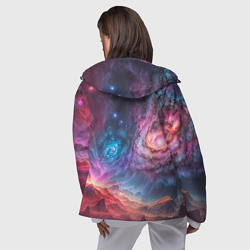 Женская ветровка На задворках вселенной / 3D-Черный – фото 4
