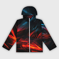 Женская ветровка Red black abstract
