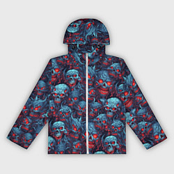 Женская ветровка Monster skulls pattern