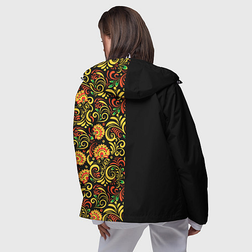 Женская ветровка Russia хохлома / 3D-Белый – фото 4