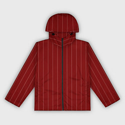Женская ветровка Тёмно-красный полосатый