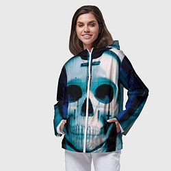 Ветровка с капюшоном женская Проклятие монахини, цвет: 3D-белый — фото 2