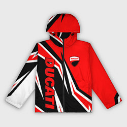 Женская ветровка Ducati- red stripes