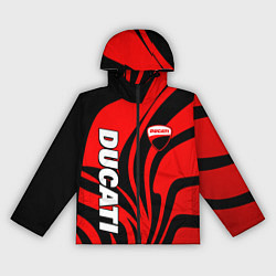 Женская ветровка Ducati - red stripes