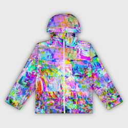 Женская ветровка Яркий неоновый абстрактный Glitch
