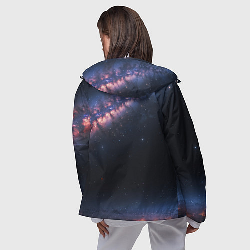 Женская ветровка Млечный путь в звездном небе / 3D-Белый – фото 4