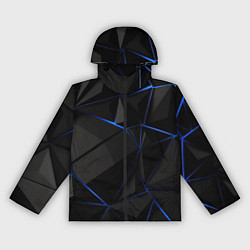 Ветровка с капюшоном женская Black blue style, цвет: 3D-черный