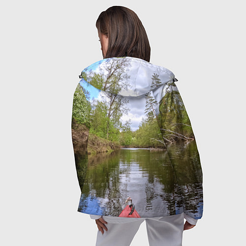 Женская ветровка Реки Подмосковья / 3D-Черный – фото 4
