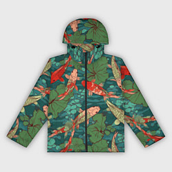 Женская ветровка Паттерн карпы кои