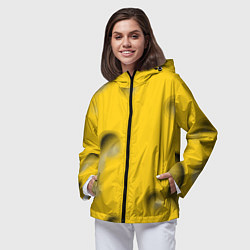 Ветровка с капюшоном женская Сырная плоскость, цвет: 3D-черный — фото 2