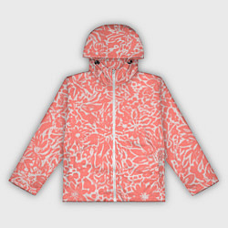Женская ветровка Цветочный персиковый