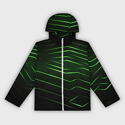 Женская ветровка Green abstract dark background