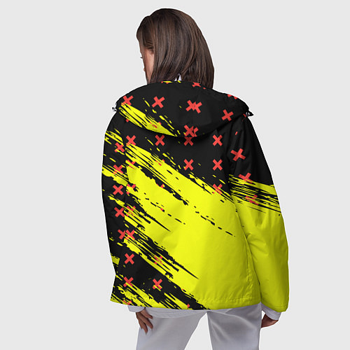 Женская ветровка Cyberpunk 2077 Phantom Liberty / 3D-Белый – фото 4