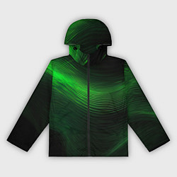 Женская ветровка Зеленое свечение абстракция