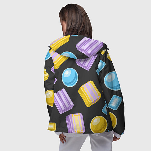 Женская ветровка Жевательная резинка / 3D-Черный – фото 4