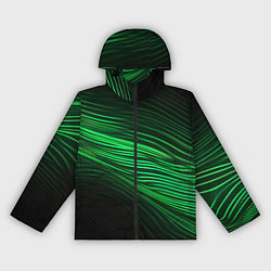 Женская ветровка Green neon lines