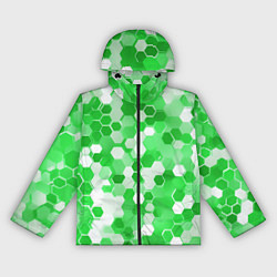 Женская ветровка Кибер Hexagon Зелёный