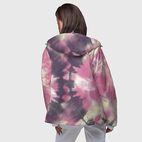 Женская ветровка Tie-Dye дизайн / 3D-Белый – фото 4