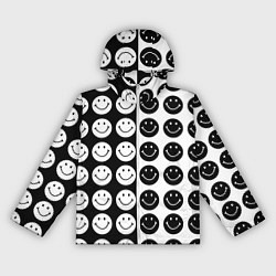 Женская ветровка Smiley black and white