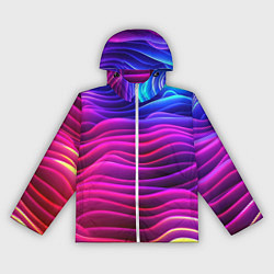 Женская ветровка Синие фиолетовые волны