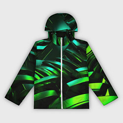 Женская ветровка Dark green abstract