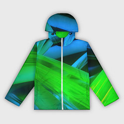 Женская ветровка Blue green abstract