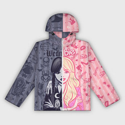Женская ветровка Барби и Уэнсдей - мои две личности: в стиле тату