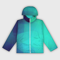 Женская ветровка Голубые грани