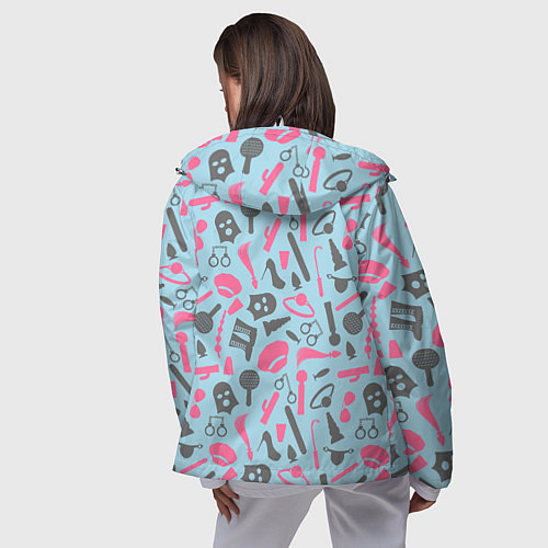 Женская ветровка БДСМ - игрушки / 3D-Белый – фото 4